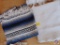 Full Size Cotton Bed Spread, and a Blue Woven Cotton Throw
