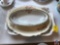 (4) Assorted Platters, Three Ceramic and One Glass w/ Angel Decor. Largest Platter Brand is