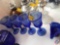 (4) Blue Avon Glasses, Small Candy Dish