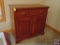 Vintage Walnut Single-Drawer Storage Dresser/Cabinet, Some Water Spots on Top. 34 x 16 x 31 in.