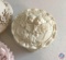 Italian Powder Dish, Top is Broken w/ Perfume Bottles and Stoppers Inside. Rose Ring Box Made in