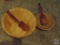 (2) Bowls (One is a Munising) and (2) Wooden Pestles