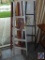 (3) Decorative 'Country Chic' Wood Ladders, Colored Red, White and Blue