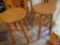 {{2x$Bid}} (2) Wooden Stools 24'' High - Sold 2x the Money