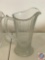 (4) Vintage Clear Glass Beverage Pitchers