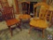 {{3x$Bid}} (3) Wooden Spindle-Back Chairs, Various. Sold 3x the Money