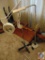 Close-work Magnifying Light on Rolling Stand, Opt-Lite on Stand, and (2) Curtain Rods