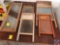 Grout Cutter and (4) Assorted Vintage Wash Boards and a Card Table