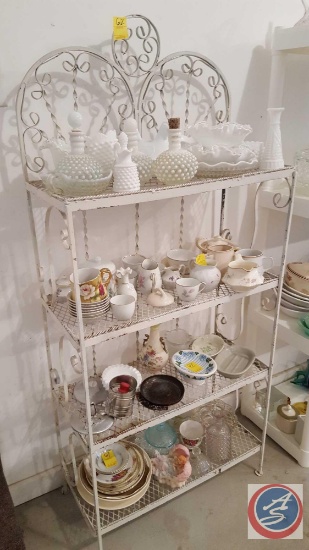 Wrought Iron 4-Shelf Garden Storage Unit