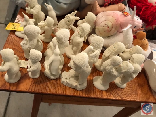 Large Collection of Snow Babies w/ Penguins, Assorted Decor. Approximately 20