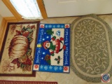 (3) 2' x 3' Holiday Entry Rugs
