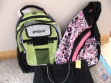 Sling Back Pack by Pro Sport, Urban Sport Backpack and a Carry Tote