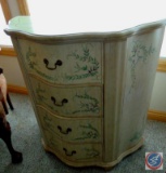 Painted Hall Table w/ (4) Drawers