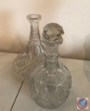 (3) Decanters w/ Lids, One is a Cory Filter Rod