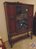 Buffet Hutch w/ Glass Door. 40 x 15 x 63 in.