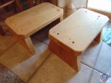(2) Wooden Step Stools
