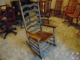Ladder Back Rocker w/ Arms 26w x 21d x 49h