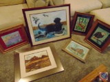 (6) Framed and Matted Original Artwork Designs by Phyllis Herbst