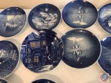 Collection of Bing and Grondahl Decorated (18) Plates Ranging From 1966 on