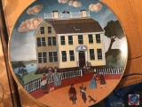 (8) Limited Edition Museum Colonial Heritage Series Decorative Plates by Robert Fanke, w/ Plastic