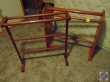 (2) Wood Quilt Racks, Oak and Pine