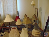 (9) Desk / Table Lamps and Assorted Shades