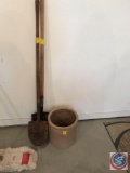 (2) Garden Spades and a Crock