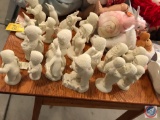 Large Collection of Snow Babies w/ Penguins, Assorted Decor. Approximately 20