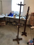Coat Tree, Turned Pine Wood