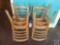 {{4X$BID}} (4) Wooden Shelby Williams Restaurant Chairs