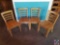 {{4X$BID}} (4) Wooden Shelby Williams Restaurant Chairs