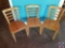 {{3X$BID}} (3) Wooden Shelby Williams Restaurant Chairs