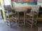 {{3X$BID}} (2) Bar Height Resin Lifeguard Chairs, (1) Bar Height Resin Table 30