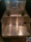 Krowne Royal 1800 Series 18 Blender and Dump Sink with Wall Mount Faucet, 1 Compartment Model