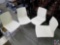 {{4X$BID}} Four Design Design: Strand + Hvass Plastic and Metal Stacking Chairs 33 1/2
