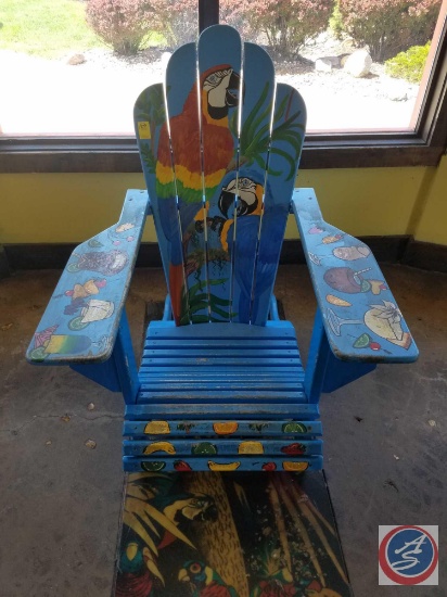 Hand Painted Wooden Beach Chair