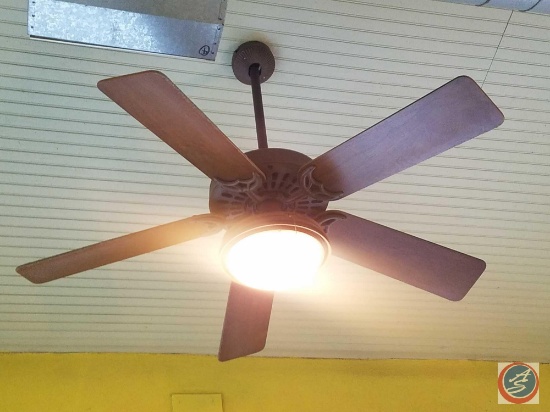(4) Lighted Ceiling Fans {{BUYER MUST BRING LADDER, DISCONNECT, CAP ENDS, AND PROPERLY REMOVE}}
