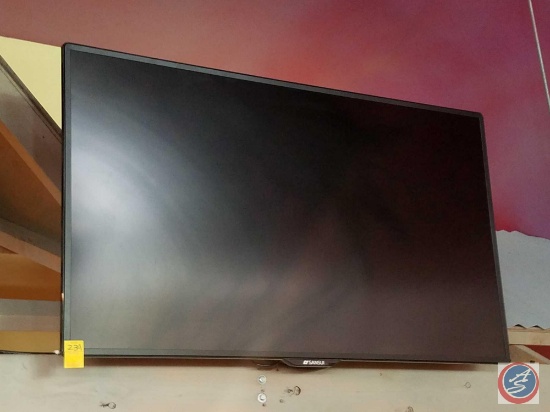 Sansui 50" Television {{MODEL NUMBER IS NOT VISIBLE DUE TO THE MOUNTING BRACKET. BUYER MUST BRING