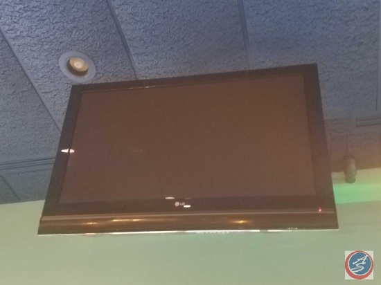 LG 50" Television {{MODEL NUMBER IS NOT VISIBLE DUE TO THE MOUNTING BRACKET. BUYER MUST BRING LADDER