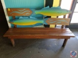 Fish Wooden Bench 66