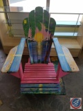 Hand Painted Wooden Beach Chair