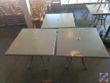 {{3X$BID}} (3) Lit Resin Umbrella Tables 35
