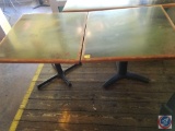 {{2X$BID}} (2) 4 Top Tables with Maptech Image Printed On 34