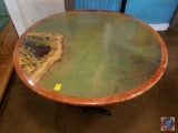 Round 6 Top Table with Maptech Image Printed On 54