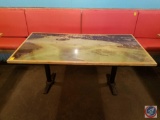 6 Top Table with Maptech Image Printed On 66