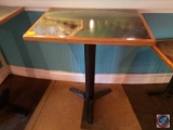 Bar Height Table with Maptech Image Printed On 34