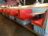 {{5X$BID}} (4) Double Sided Booth Seating (2) End Booth Seating {{Base of Booth is Heavy-Gauge