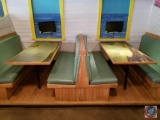 {{2X$BID}} (2) Wall Mounted Tables with Maptech Image Printed On 66