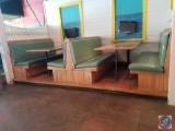{{2X$BID}} Double Sided Booth Seating {2) End Booth Seating Seats 68