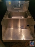 Krowne Royal 1800 Series 18 Blender and Dump Sink with Wall Mount Faucet, 1 Compartment Model